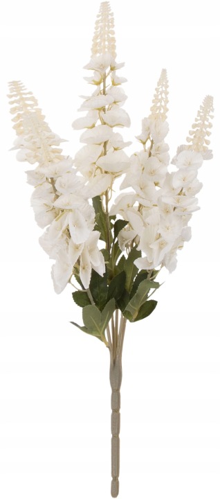 Łubin Biały Bukiet 55 Cm Kwiaty Sztuczne