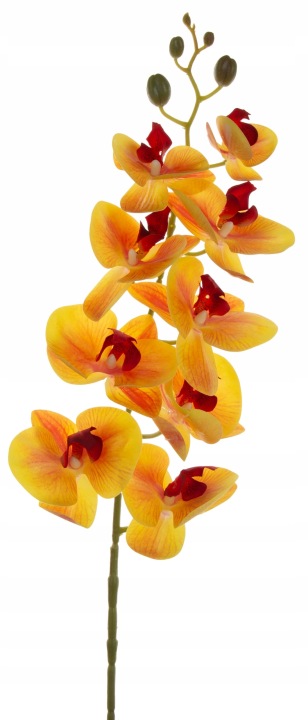 Storczyk Żółty Orchidea Gałązka 95 Cm Kwiaty Sztuczne
