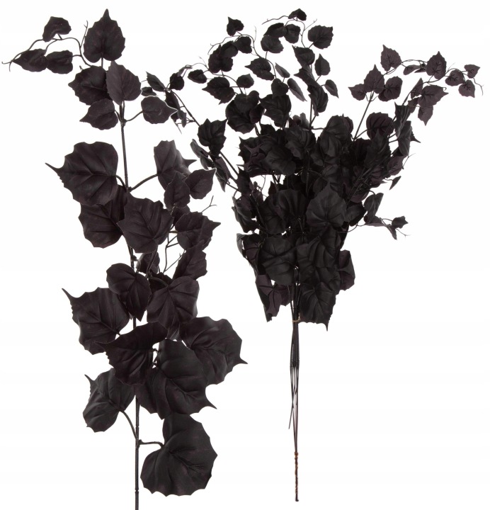 6X Wpinka Bluszcz Black Czarna Gałązka Do Kompozycji