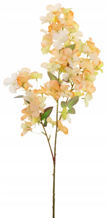 Hortensja Gałązka Kwitnąca Żółta -Zielona 74 Cm