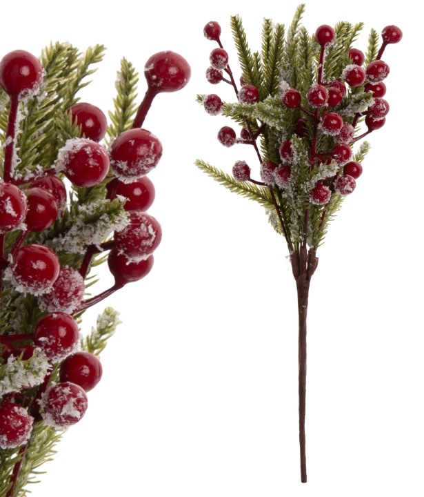 Jarzębina Głóg Czerwone Kulki 31 Cm Stroik