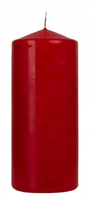 ŚWIECA CZERWONA WALEC 68 X 150 MM