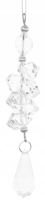 AKRYLOWA ZAWIESZKA JAK KRYSZTAŁ GLAMOUR 18 CM