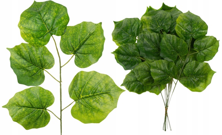 12 X LIŚĆ LIŚCIE HORTENSJA SZTUCZNE OZDOBNE 50 CM