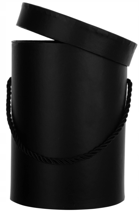 Flower Box Czarny Black Pudełko Na Kwiaty Prezent