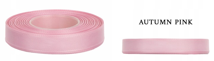 Ryps 3,8 Cm 22,8 M Autumn Pink Różowa Tasiemka Rypsowa