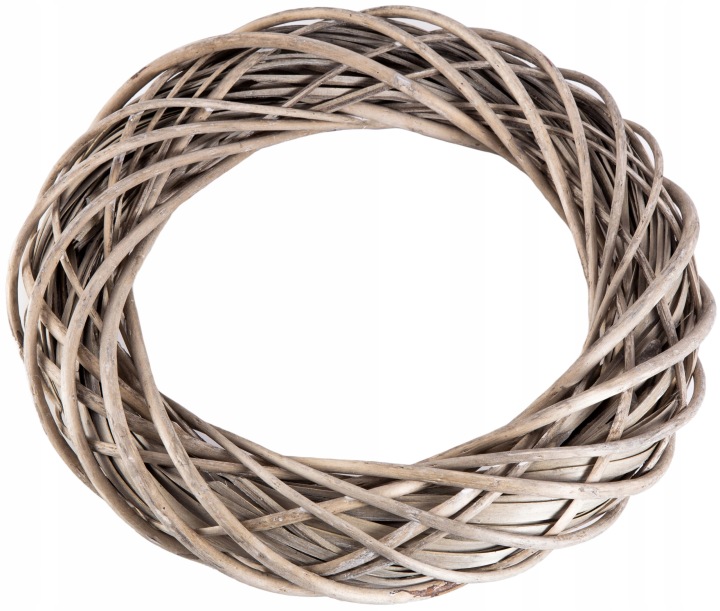 Wianek Wiklinowy Szary 25 Cm Wiklina