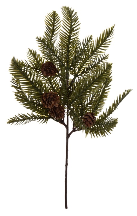 Gałązka Iglasta Z Szyszkami 40 Cm