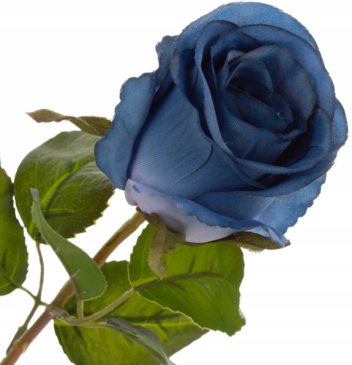 Róża Deep Blue Gałązka Łodyga 72 Cm Kwiaty Sztuczne