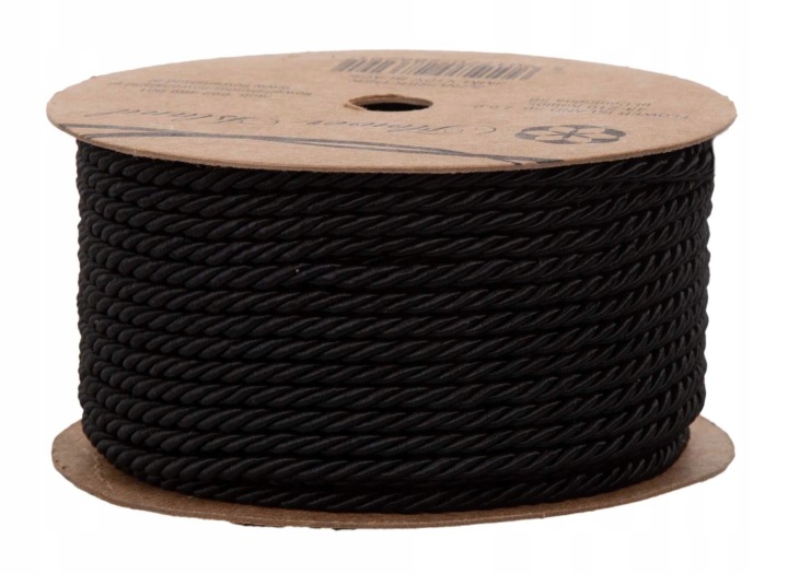 SZNUREK CZARNY 9,18 M 3 MM X 10Y BLACK