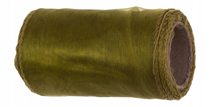 Organza D. Olive Green Ciemna Oliwka Tiul Organtyna 12 Cm 9Y 8,22 M