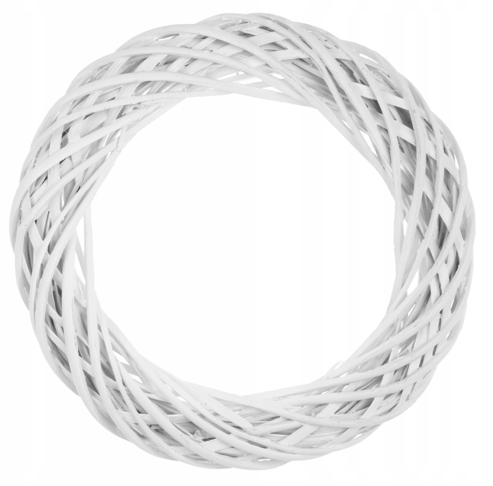 Wianek Wiklinowy 35 Cm Biały