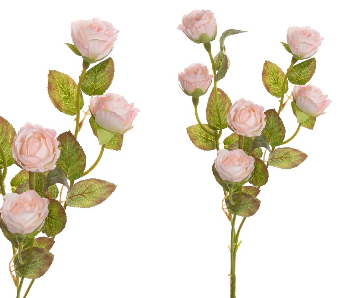 Róża Gałązka Drobne Kwiaty Jasny Róż Lt. Pink 63 Cm