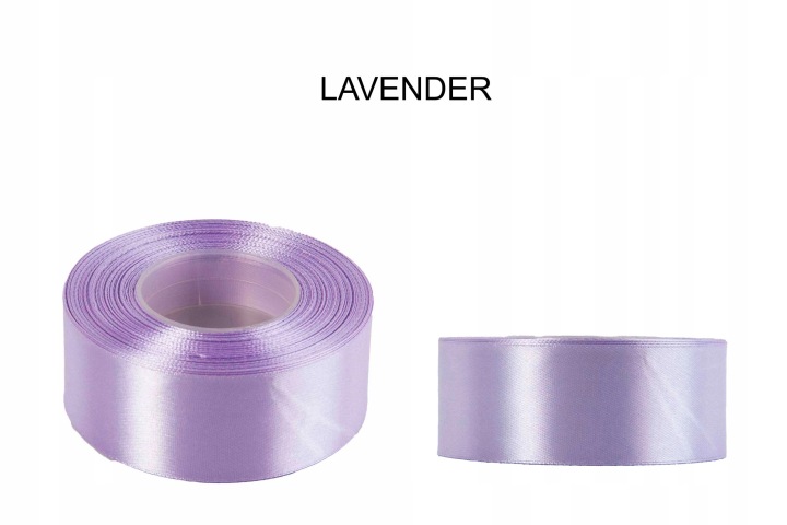 5 Cm 32M Lavender Lawendowa Wstążka Tasiemka Satyna Atłas