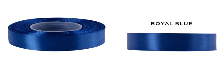 6 Mm 32M Royal Blue Ciemny Niebieski Wstążka Tasiemka Satyna Atłas