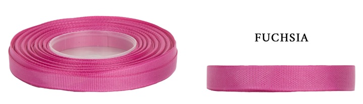 Ryps 3,8 Cm 22,8 M Fuchsia Fuksja Tasiemka Rypsowa