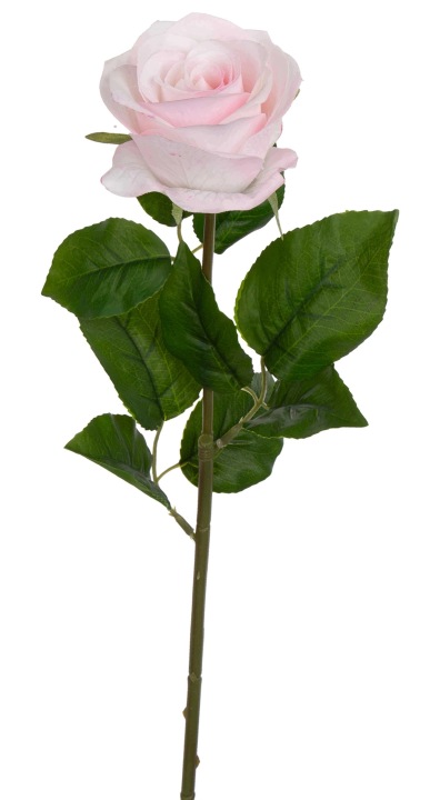 Róża Lt Pink Jasny Róż Real Touuch Gałązka 67 Cm